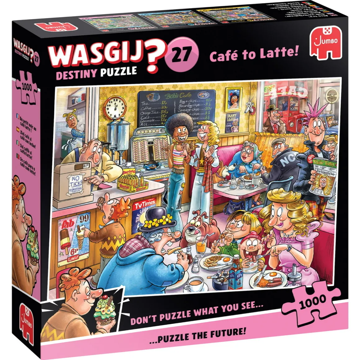 Wasgij puslespill #27 Caffe to Latte! 1000 biter, 68x49 cm