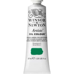 Winsor & Newton Artists' oljemaling 37 ml Winsor Green (Yellow Shade) 721