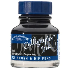 Winsor & Newton Calligraphy Ink, Transparent 30 ml Black 030