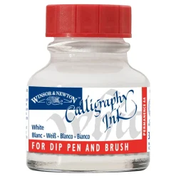 Winsor & Newton Calligraphy Ink, Opaque 30 ml White 702