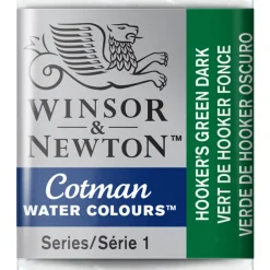 Winsor & Newton Cotman akvarellmaling halvkopp – Hookers Green Dark 312