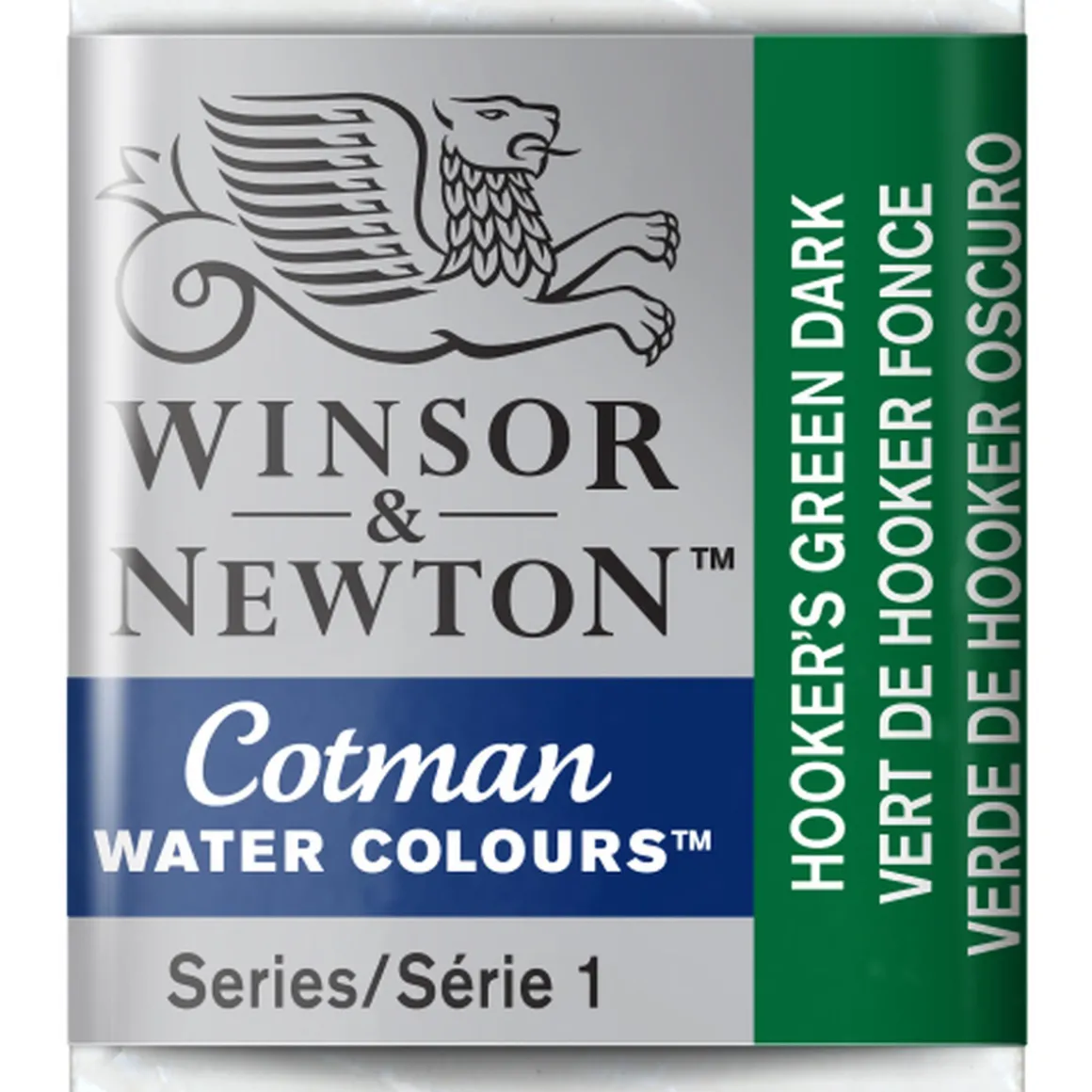 Winsor & Newton Cotman akvarellmaling halvkopp – Hookers Green Dark 312