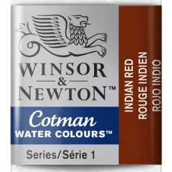 Winsor & Newton Cotman akvarellmaling halvkopp – Indian Red 317