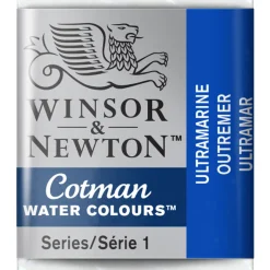 Winsor & Newton Cotman akvarellmaling halvkopp – Ultramarine 660