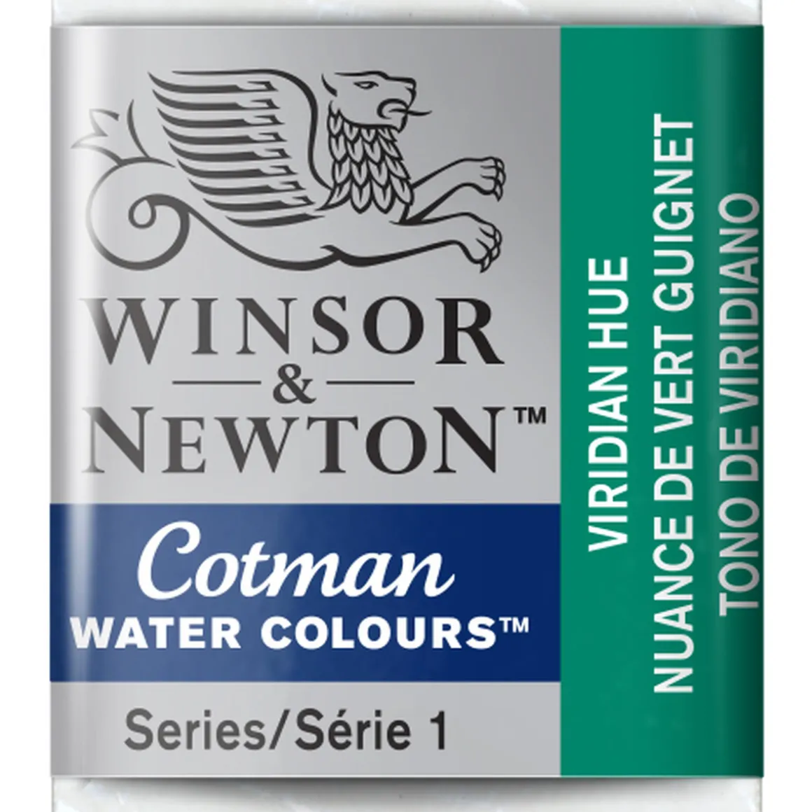 Winsor & Newton Cotman akvarellmaling halvkopp – Viridian Hue 696