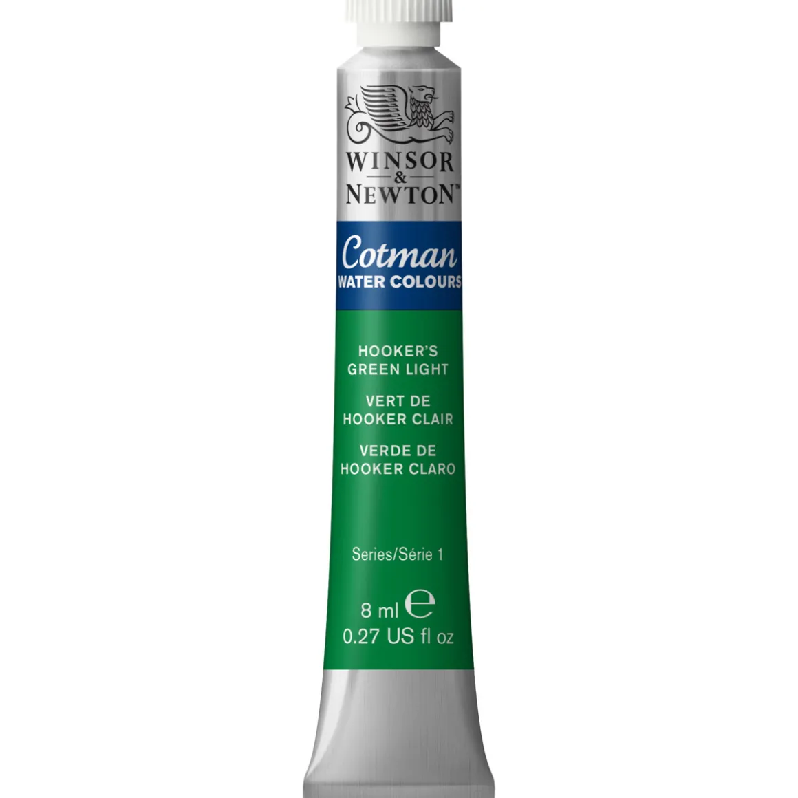 Winsor & Newton Cotman akvarellmaling 8 ml tube – Hookers Green Light 314