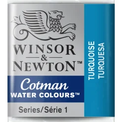 Winsor & Newton Cotman akvarellmaling halvkopp – Turquoise 654