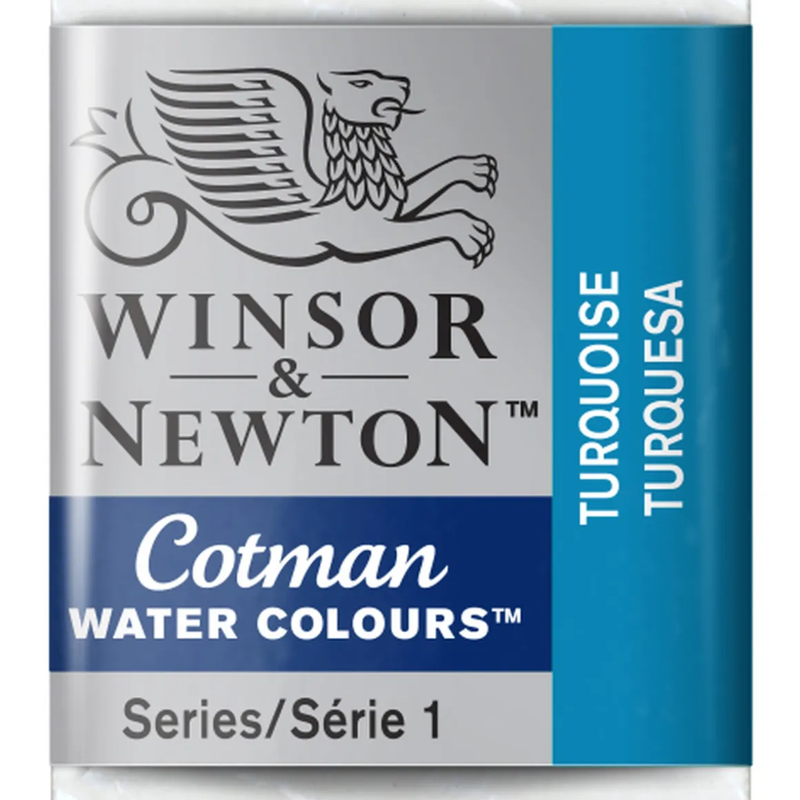 Winsor & Newton Cotman akvarellmaling halvkopp – Turquoise 654