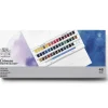 Winsor & Newton Cotman Studio set, akvarellmaling i 45 halvkopper, etui og pensel