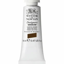 Winsor & Newton Designers Gouache 14 ml – Vandyke brown 676