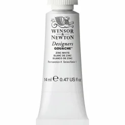 Winsor & Newton Designers Gouache 14 ml – Zinc white 748