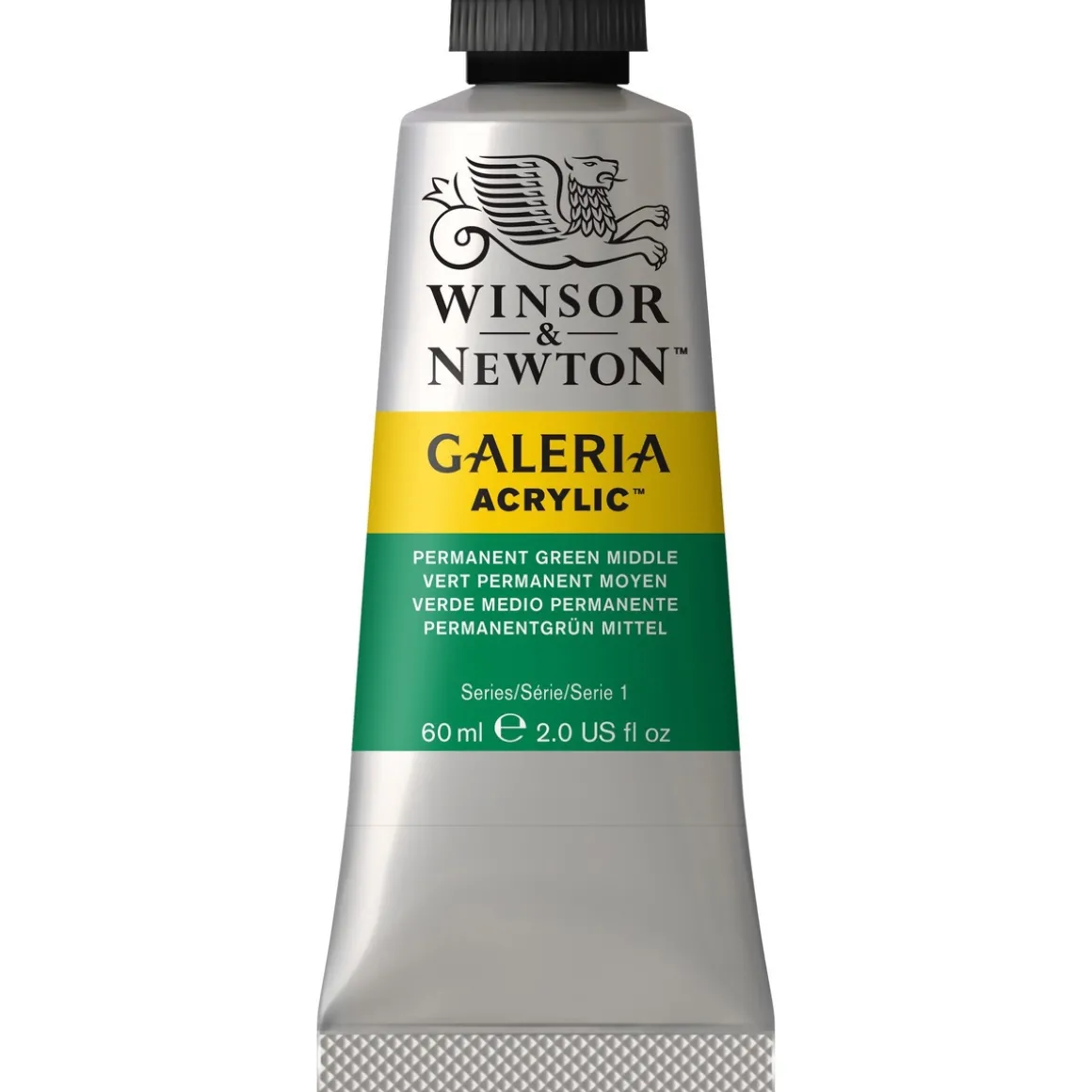 Winsor & Newton Galeria akrylmaling 60 ml Permanent Green Middle 484