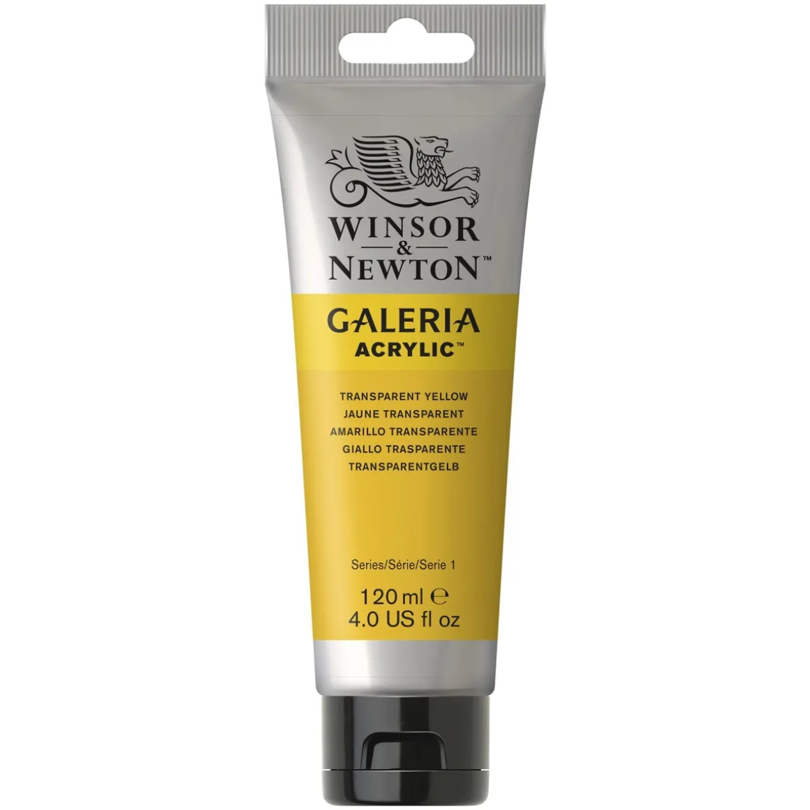 Winsor & Newton Galeria akrylmaling 120 ml Transparent Yellow 653