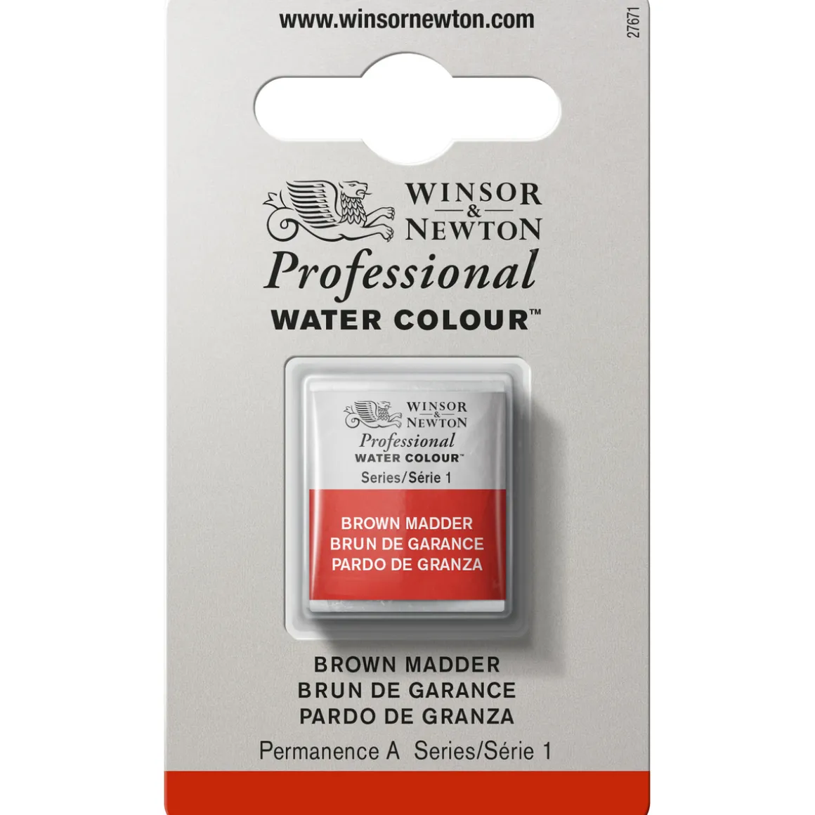 Winsor & Newton Professional akvarellmaling halvkopp Brown Madder 056