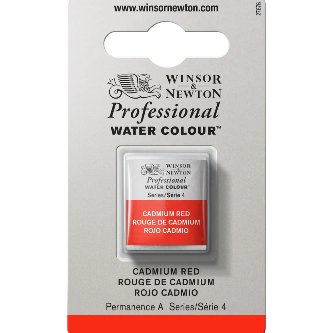 Winsor & Newton Professional akvarellmaling halvkopp Cadmium Red 094