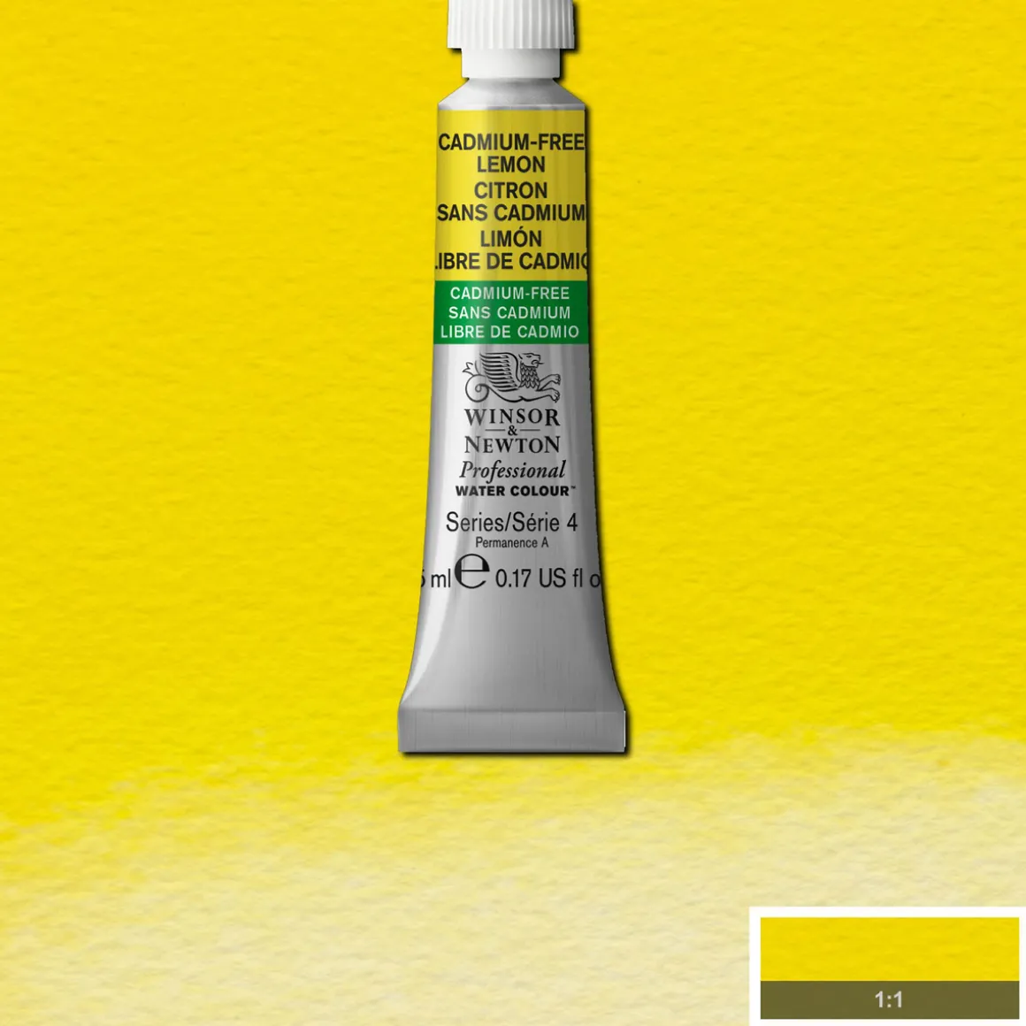 Winsor & Newton Professional akvarellmaling 5 ml Cadmium-Free Lemon 898