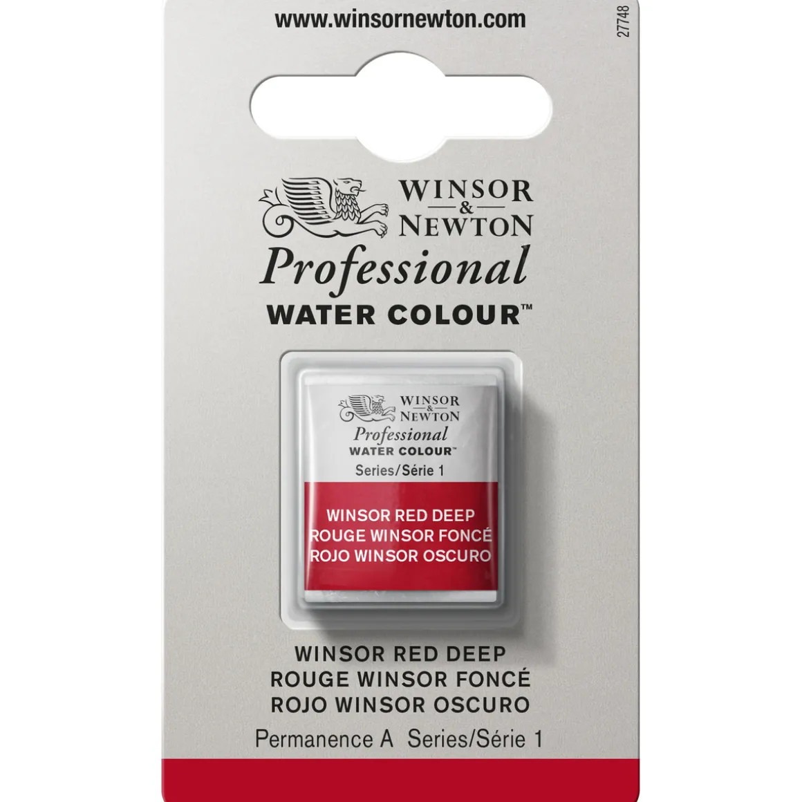 Winsor & Newton Professional akvarellmaling halvkopp Winsor Red Deep 725