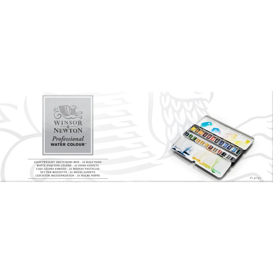 Winsor & Newton Professional Water Colour akvarellsett med 24 halvpanner