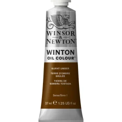 Winsor & Newton Winton oljemaling 37 ml Burnt Umber 076