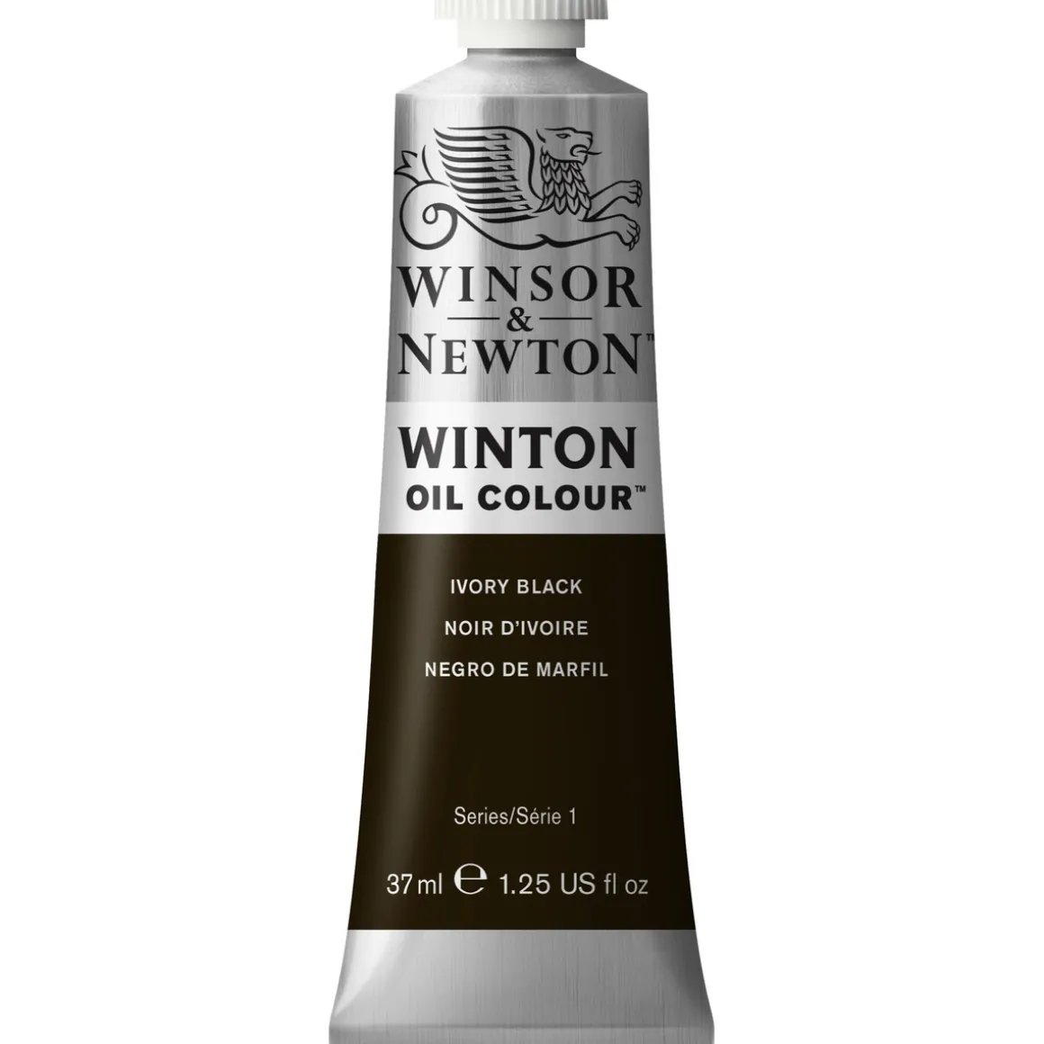 Winsor & Newton Winton oljemaling 37 ml Ivory Black 331