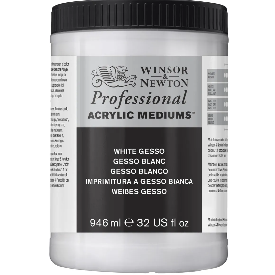 W&N Gesso Hvit 946ml