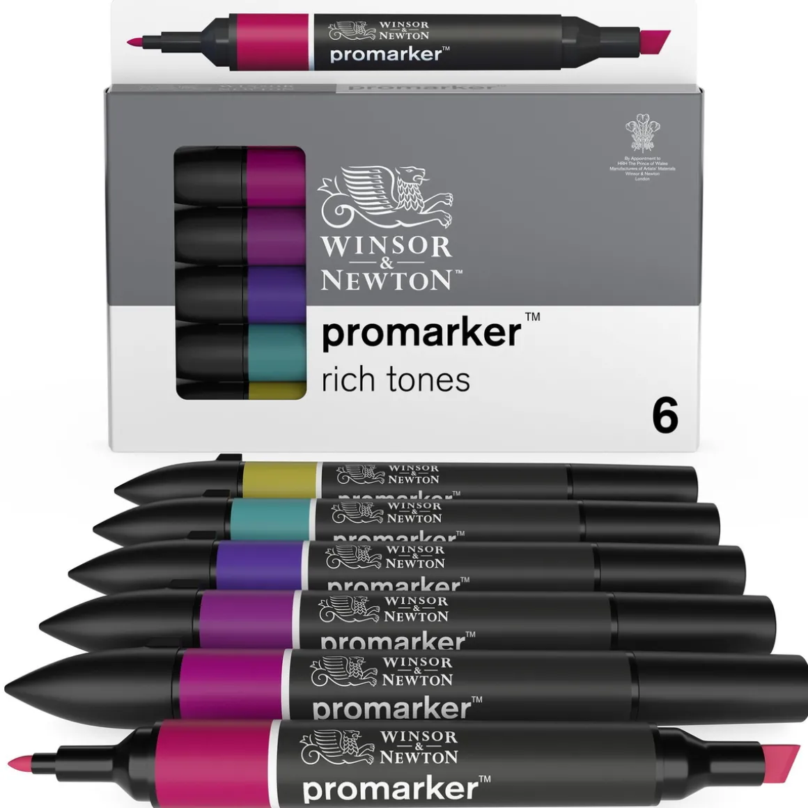 W&N Promarker 6 Rich tones