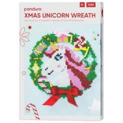 Xmas Unicorn Wreath, perle julens søteste julekrans med en enhjørning. Diameter 23 cm