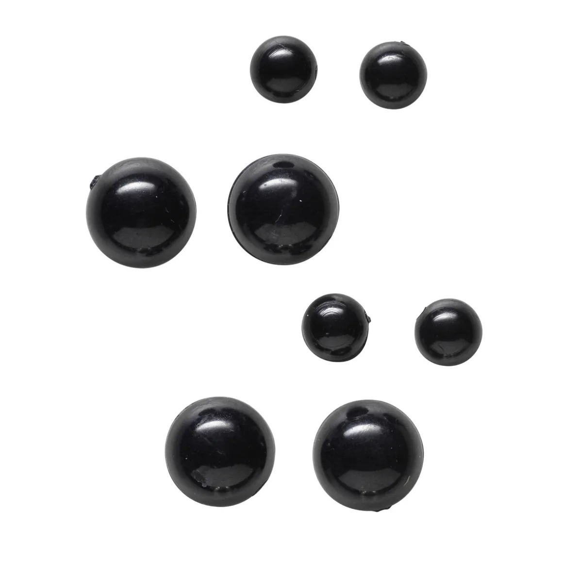 Øyne miks svarte 5 og 8 mm